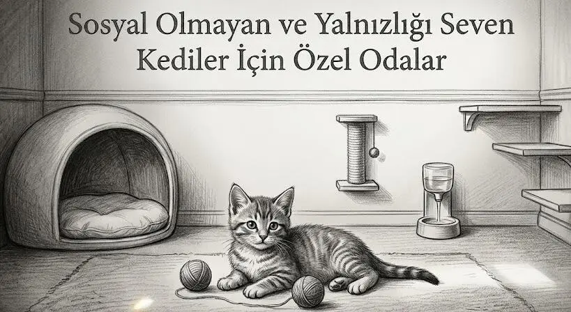 Sosyal Olmayan ve Yalnızlığı Seven Kediler İçin Özel Odalar