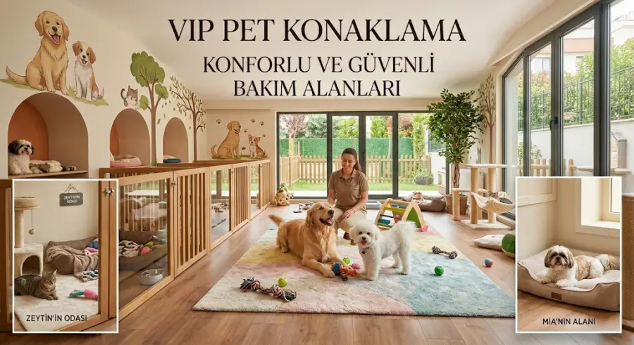 VIP Pet Konaklama: Konforlu ve Güvenli Bakım Alanları