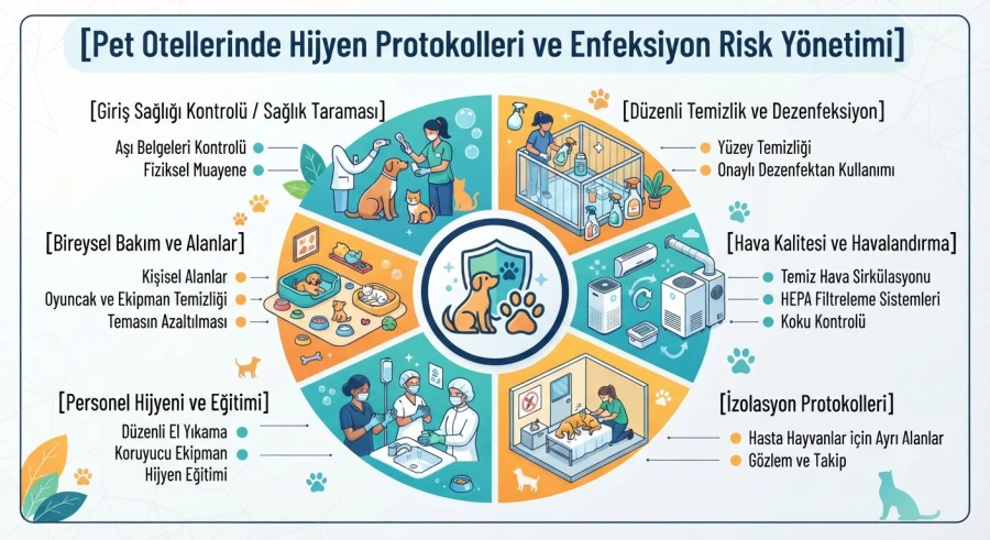 Pet Otellerinde Hijyen Protokolleri ve Enfeksiyon Risk Yönetimi