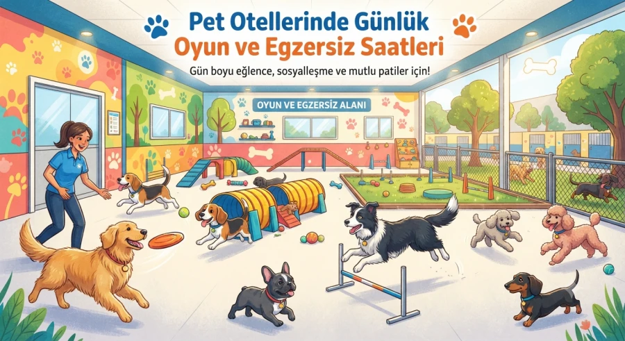 Pet Otellerinde Günlük Oyun ve Egzersiz Saatleri